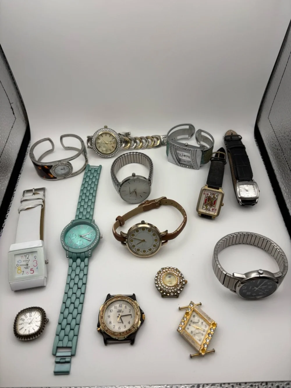 Lot of 14 Watches !For Parts or Repair! Multiple styles: Timex Indiglo & more